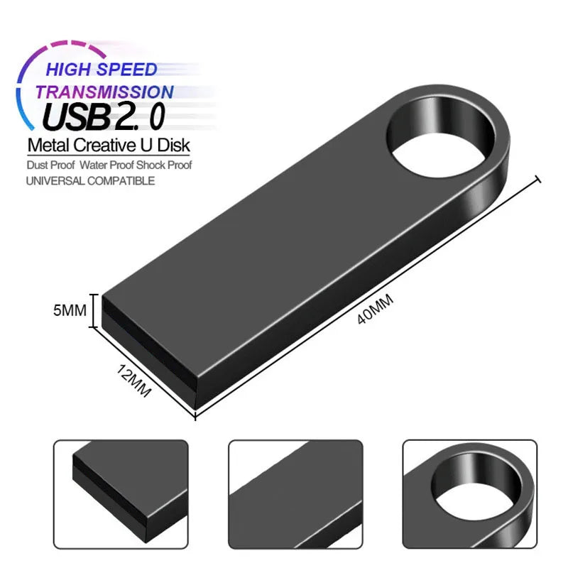 USB Flash Drive 128Gb Pendrive 128Gb Memory Stick 32Gb 4Gb Metal 64 Gb