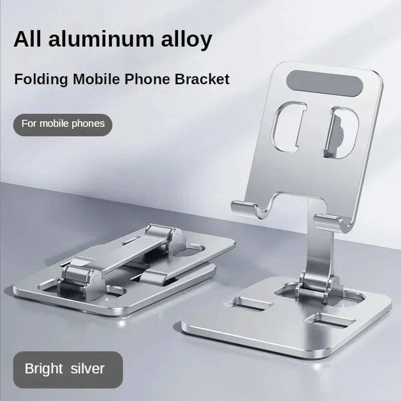 Universal Aluminum Alloy Foldable Desk Phone Holder Mount Stand For