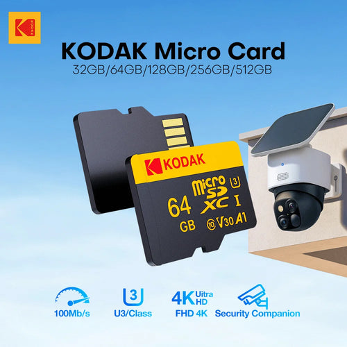 Kodak Micro SD Card Memory Card Class 10 32GB 64GB 128GB 256GB U3 4K