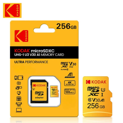 Kodak 32GB-256GB Micro SD Memory Card - High Speed Class 10 U3 UHS-I
