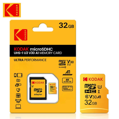 Kodak 32GB-256GB Micro SD Memory Card - High Speed Class 10 U3 UHS-I