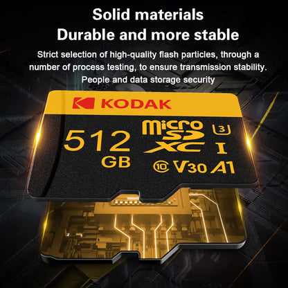 Kodak Micro SD Card Memory Card Class 10 32GB 64GB 128GB 256GB U3 4K